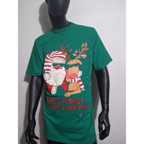 Vintage christmas graphic sleep t shirt - Picture 2 of 4